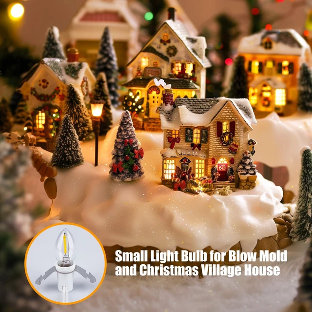 Alt view image 2 of 7 - Accessory Cord with LED Bulb - 6ft Cord with On/Off Switch for Night Lights, Halloween Pumpkin, Blow Mold, Christmas Village House, Holiday Ceramic Trees, Craft Projects, 2 Pack