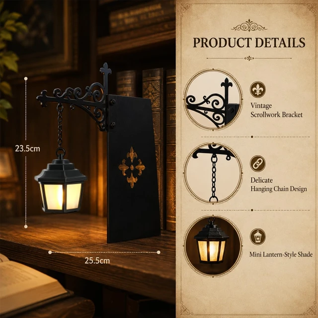 Alt view image 5 of 7 - Ghost Bookshelf LanternLibrary Mini Bookshelf Lamp, Little Cute Lantern-Decorative Library Hanging Resin Lighting, Miniature Halloween Vintage Patchwork Reading Book LED NightlightPumpkin