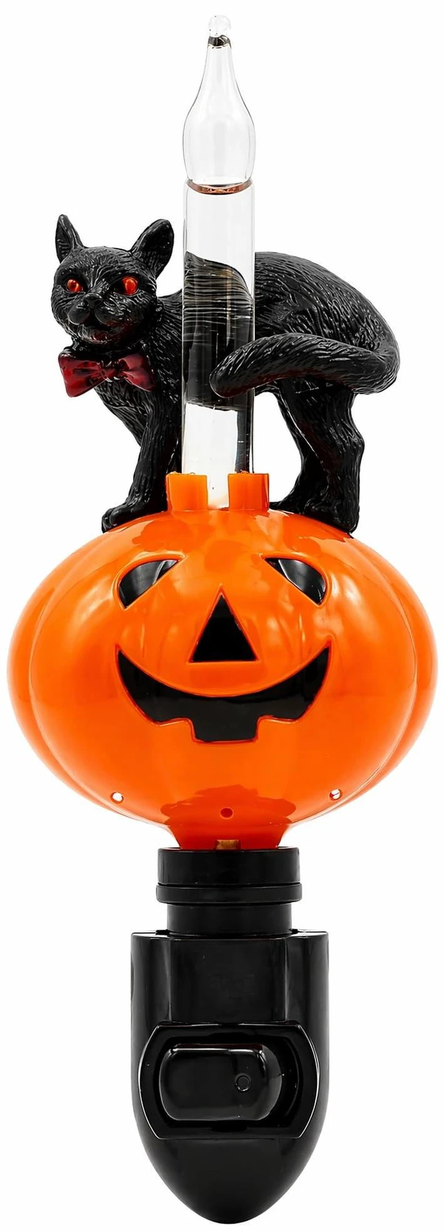 Main image of Halloween Pumpkin Jack O' Lantern & Black Cat Bubble Night Light