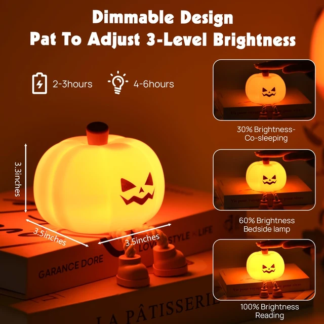 Alt view image 3 of 7 - Pumpkin Night Light for Halloween Decorations (Halloween) | Nighttime Illumination
