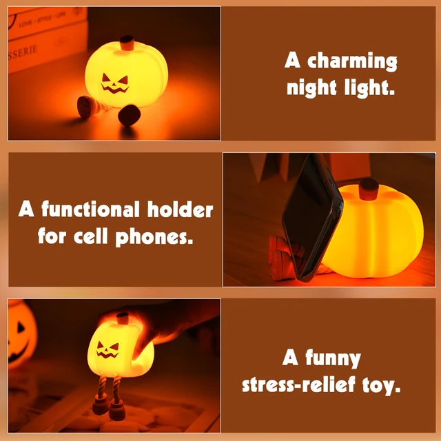 Alt view image 4 of 7 - Pumpkin Night Light for Halloween Decorations (Halloween) | Nighttime Illumination