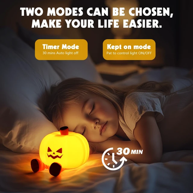 Alt view image 5 of 7 - Pumpkin Night Light for Halloween Decorations (Halloween) | Nighttime Illumination