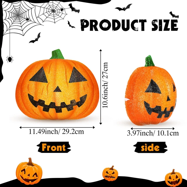 Alt view image 2 of 6 - 1 Pcs Halloween Porch Light Cover, Pumpkin | Halloween Flexible Light Cover, Classic Shape, Spooky Design, Home Fixtures Outdoor