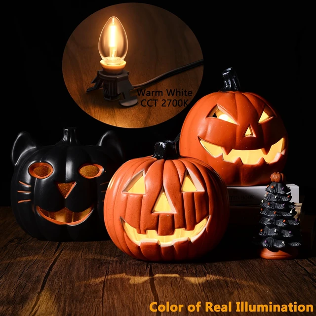 Alt view image 3 of 5 - Clip in Light Cord, Black, 2-Pack 6ft Cord, Christmas Village House Lights | Accessory Cord with Light Bulb, Candelabra-Base E12 Socket, UL Listed, Ceramic Trees Light Lamp Socket