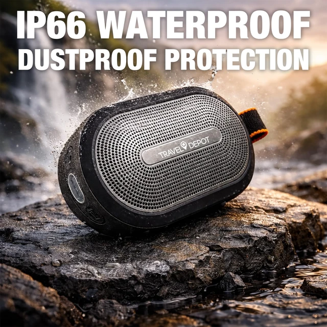 Alt view image 5 of 7 - Magnetic Bluetooth Speaker for Golf Cart, Portable Waterproof | Wireless Speaker, Loud Stereo Sound, 18H Battery, IP66 Outdoor Speaker with TWS, Bluetooth 5.3 for Travel, Beach, Hiking