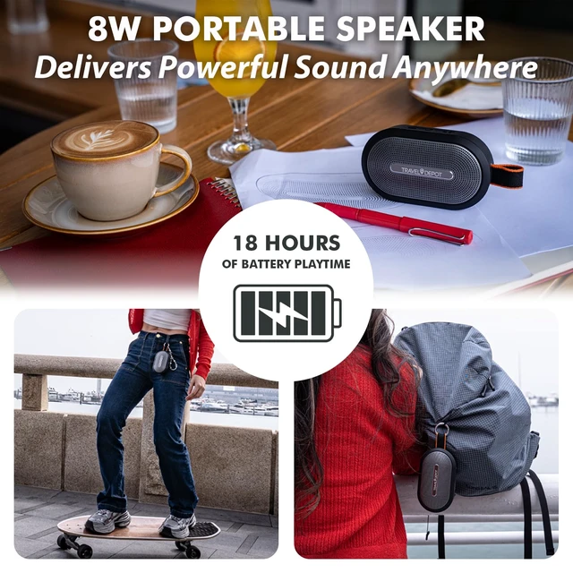 Alt view image 7 of 7 - Magnetic Bluetooth Speaker for Golf Cart, Portable Waterproof | Wireless Speaker, Loud Stereo Sound, 18H Battery, IP66 Outdoor Speaker with TWS, Bluetooth 5.3 for Travel, Beach, Hiking