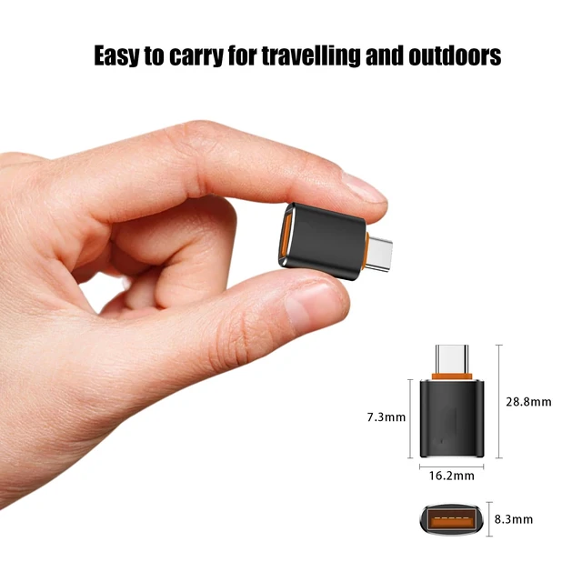 Alt view image 6 of 6 - 10 Pack USB C to USB Adapter,10Gbps USB A Female to USB C Male Adapter | 120W Fast Charging,Up to10Gbps Data Transfer,for iPhone17 16 Pro Max,iPad 11 10,Google Pixel10 9,Samsung Galaxy S25