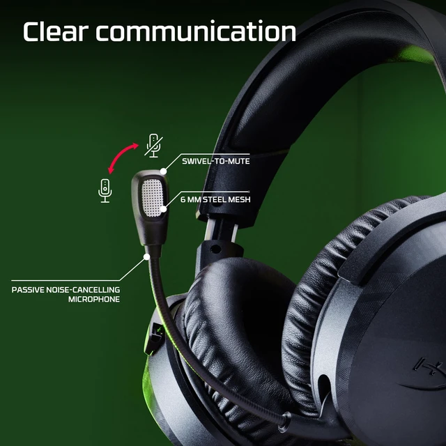 Alt view image 5 of 7 - Cloud Stinger 3 Wired, Gaming Headset for Xbox, HyperX Signature Comfort, Adjustable Headband, Wired, Black (2026)