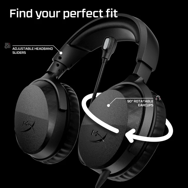 Alt view image 6 of 7 - Cloud Stinger 3 Wired, Gaming Headset for Xbox, HyperX Signature Comfort, Adjustable Headband, Wired, Black (2026)