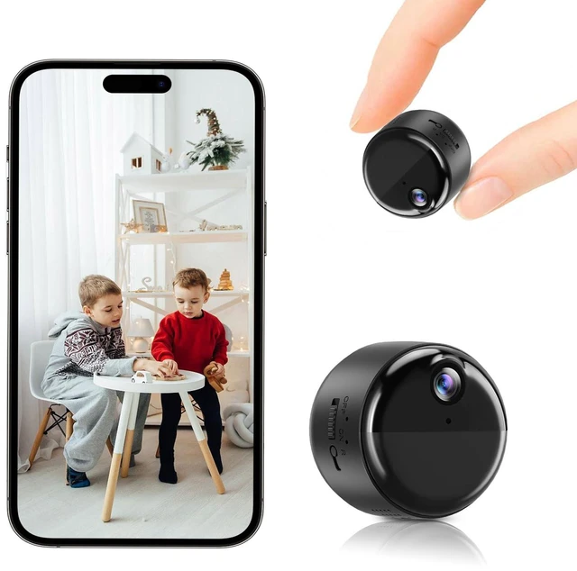 Main image of Mini Camera, 1080P Indoor Camera Small Nanny Cam, 60-Days Battery Life | Auto Night Vision, Motion Detection & Alerts, Local Storage, Live Remote Viewing for Pet, Baby, Nanny and Home Security