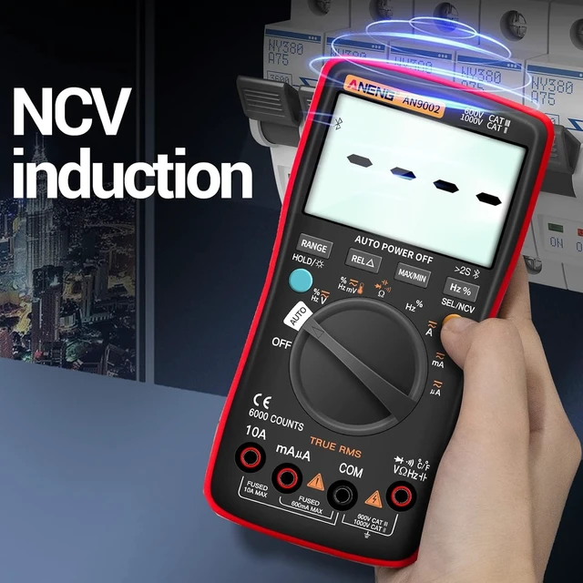 Alt view image 6 of 7 - Bluetooth Multimeter, TRMS 6000 Count Auto Range AC/DC Digital Tester | Ohm Volt Meter Measures AC/DC Voltage,Current,Resistance,Capacitance, continuity,Diodes,Temperature for Automotive
