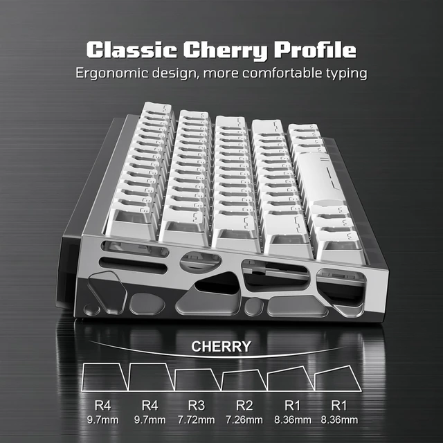 Alt view image 4 of 7 - Double Shot PBT Keycaps Set, Side Print Shine Through Cherry Profile | Custom Keycaps 60 65 75 100 Percent 136 Keys for 61/64/68/84/87/100/104/108 Gaming Mechanical Keyboard, Mecha