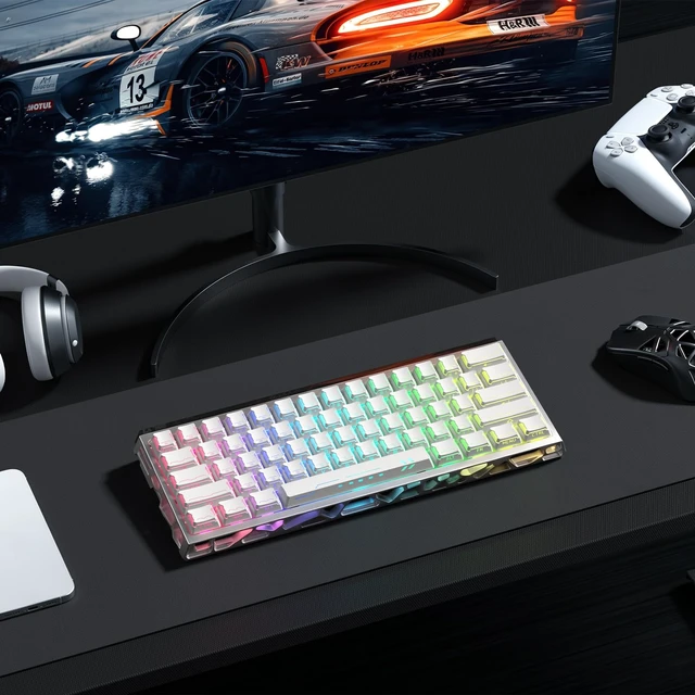 Alt view image 7 of 7 - Double Shot PBT Keycaps Set, Side Print Shine Through Cherry Profile | Custom Keycaps 60 65 75 100 Percent 136 Keys for 61/64/68/84/87/100/104/108 Gaming Mechanical Keyboard, Mecha