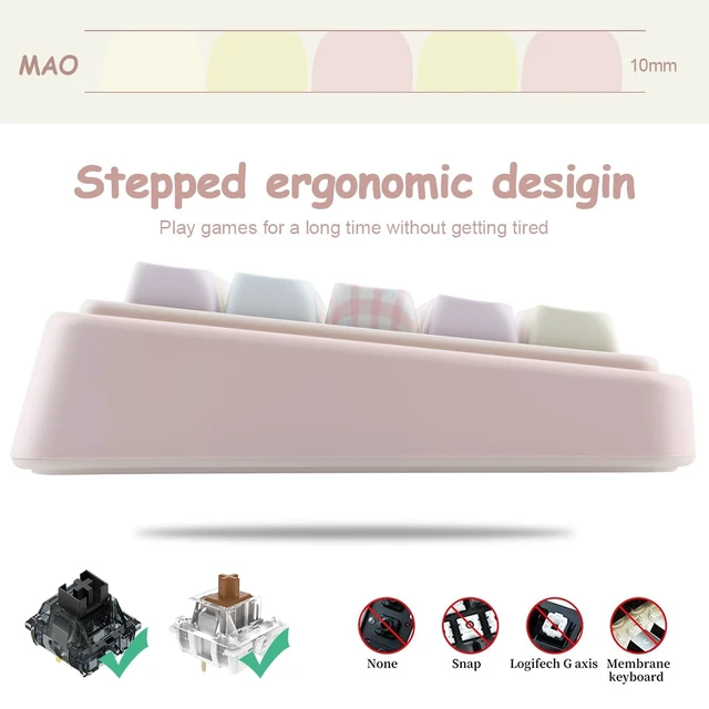 Alt view image 7 of 7 - PBT+PC Keycaps Ceramic Jade Greedy Cat Cute Keycaps | 135 Keys Translucent Jelly Keycap Mao Profile Creamy Custom Keycap for Cherry Gateron MX Swithes Mechanical Keyboards