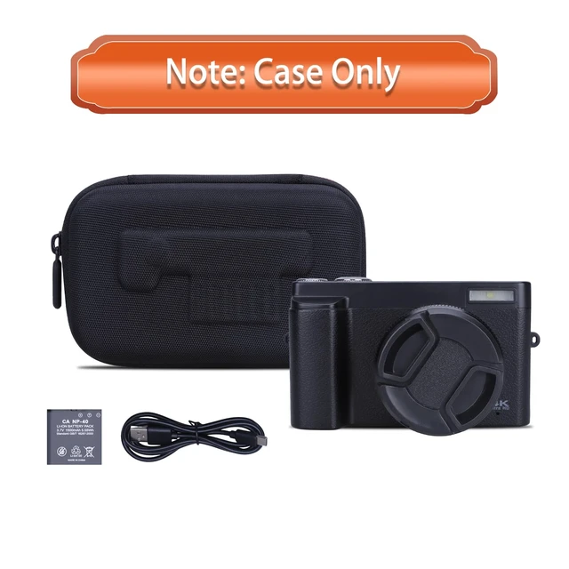 Alt view image 7 of 7 - 4K Digital Camera Case Compatible with Duluvulu/W&O/Gavonde/VJIANGER/FACLAM Hard Travel Carrying Case for Duluvulu/W&O/Gavonde/VJIANGER/FACLAM/TEFTYMON/Zostuic/YOODEE/TESFOT/YYKLNYP 4K Digital Camera