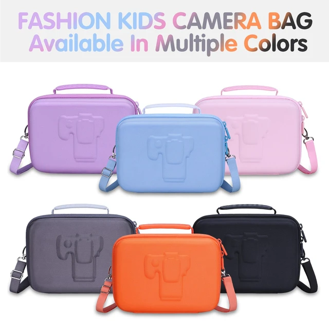 Alt view image 5 of 7 - Hard Camera Case Bag for Canon EOS Rebel T7/R50//R100 DSLR, Blue | Compatible withCanon EOS Rebel T7/T100/T6/R100/R50/R5/ R7/R8/R6 Mark II DSLR Camera and Lens, Camera Travel Bag