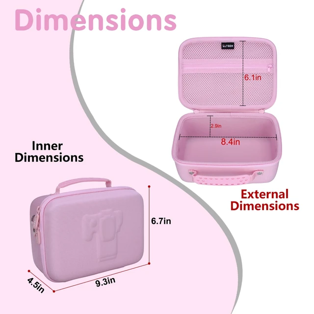 Alt view image 6 of 7 - Hard Camera Case Bag for Canon EOS Rebel T7/R50//R100 DSLR, Blue | Compatible withCanon EOS Rebel T7/T100/T6/R100/R50/R5/ R7/R8/R6 Mark II DSLR Camera and Lens, Camera Travel Bag