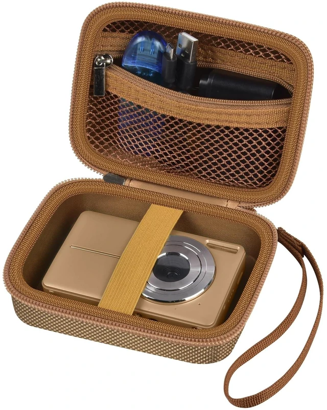 Main image of Digital Camera Case for KODAK Pixpro FZ55 FZ45, Small Bag for CAMKORY | for Lecran/for VAHOIALD Point and Shoot Camera, Hard Carrying Case with Mesh Pocket, Compact for Vlogging, Travel and Storage