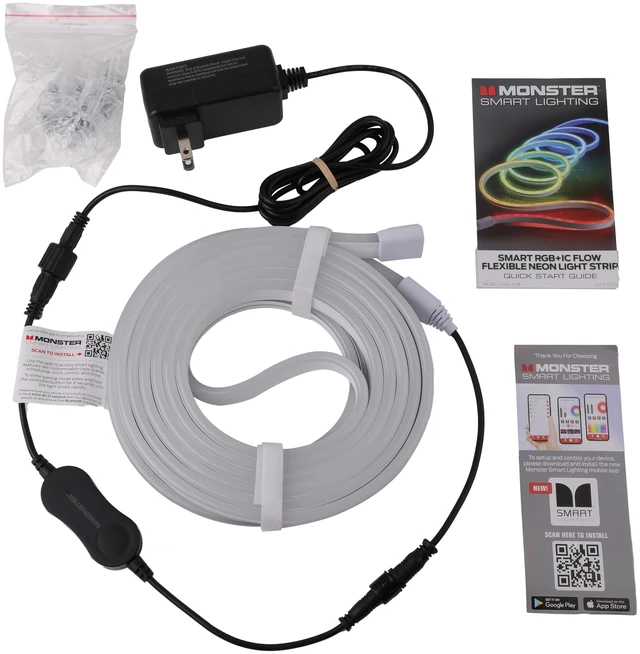 Alt view image 7 of 7 - MOW71005ICM 16.4 Ft. RGB + IC Flow Flexible Neon Outdoor LED Smart Light Strip