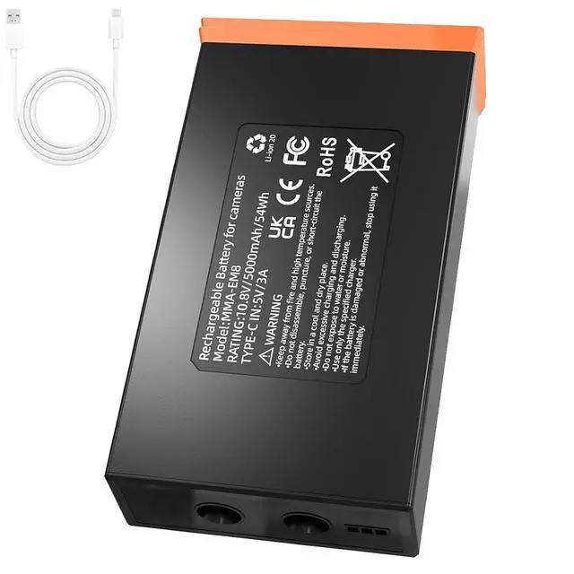 Alt view image 2 of 7 - 4 Pack Replacement Battery for Moultrie Edge Trail Cameras, 5000mAh High Capacity Rechargeable Compatible with Moultrie Edge, Edge PRO, Edge 2 & PRO etc, Long-Lasting Power Supply