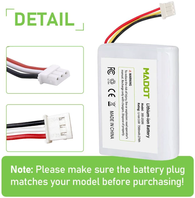 Alt view image 4 of 5 - 7500mAh 300-10186 Replacement Battery for ADT Command Smart Security Panel, 3.6V Easy to Install, Perfectly Compatible with ADT5AIO-1, ADT5AIO-2, ADT5AIO-3, ADT7AIO-1, 2X16 AIO, ADT2X16AIO-1, ADT2X16A