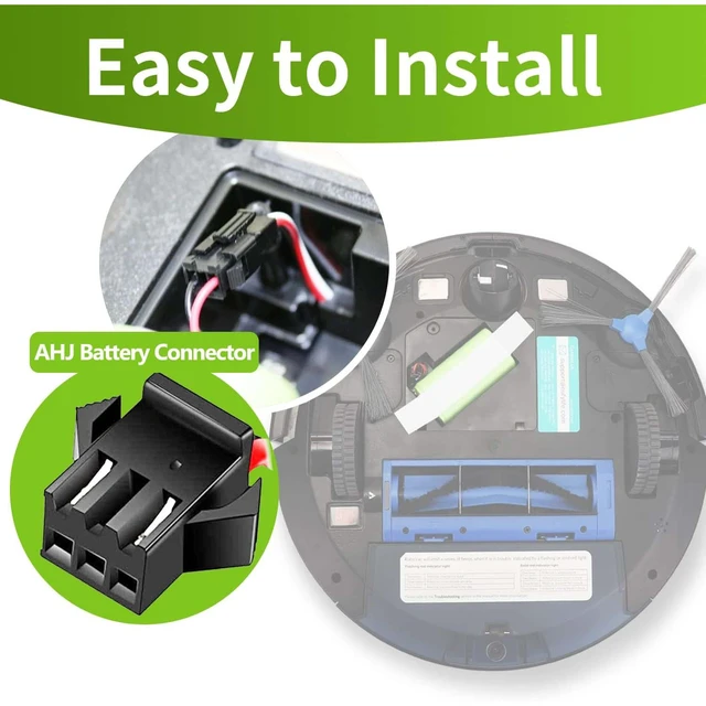 Alt view image 7 of 7 - 3500mAh Replacement Battery for Eufy RoboVac 11s, 11 30 15C 15T 12 35C, Ecovacs Deebot N79 N79S DN622, Goovi F007C D380 D382, Amarey A800 A900