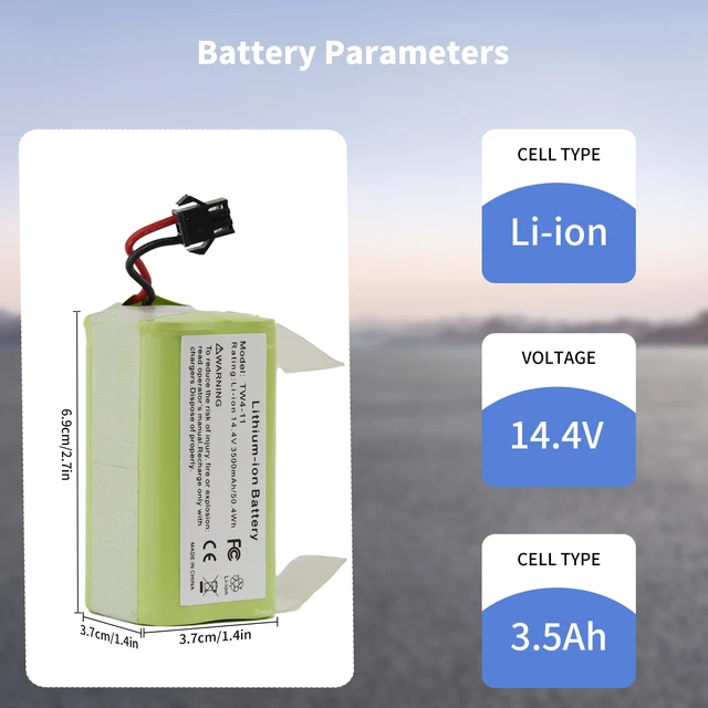 Alt view image 4 of 7 - 3500mAh Replacement Battery for Eufy RoboVac 11s, 11 30 15C 15T 12 35C, Ecovacs Deebot N79 N79S DN622, Goovi F007C D380 D382, Amarey A800 A900