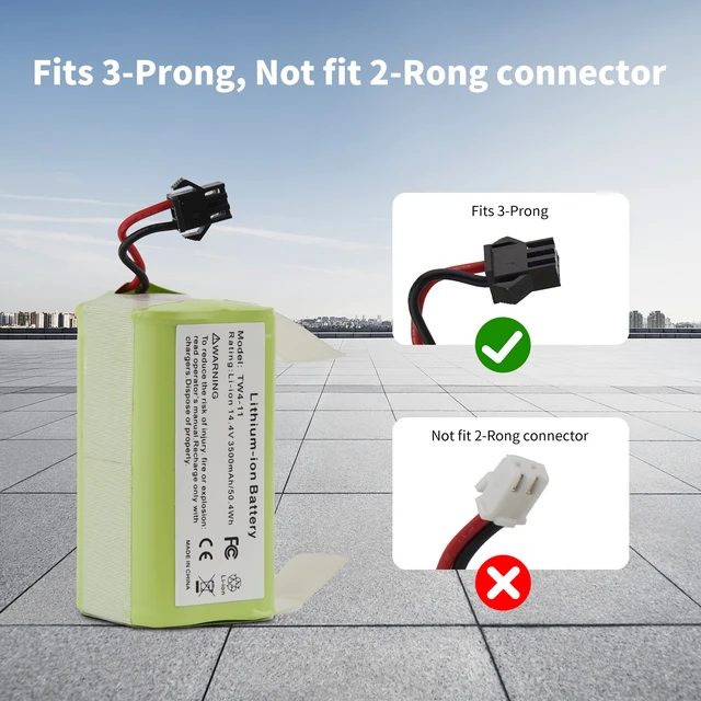 Alt view image 5 of 7 - 3500mAh Replacement Battery for Eufy RoboVac 11s, 11 30 15C 15T 12 35C, Ecovacs Deebot N79 N79S DN622, Goovi F007C D380 D382, Amarey A800 A900