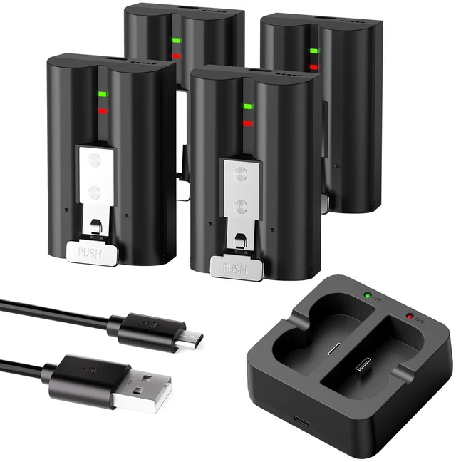 Main image of MADOT 4 Pack 7200mAh Battery for Ring Doorbell & Cam, Upgraded 2-Slot Fast Charger Quick Release Battery Pack Compatible with Ring Video Doorbell 2/3/3 Plus/4,Stick Up Cam,Outdoor Cam,Spotlight Camera