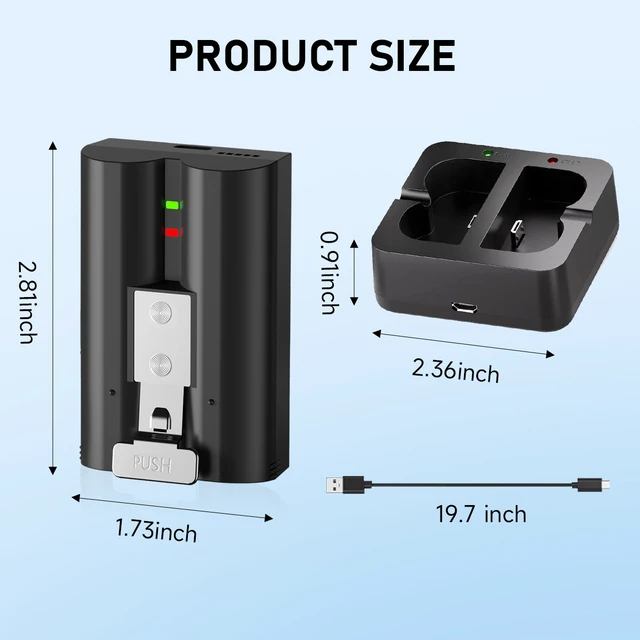 Alt view image 6 of 6 - MADOT 4 Pack 7200mAh Battery for Ring Doorbell & Cam, Upgraded 2-Slot Fast Charger Quick Release Battery Pack Compatible with Ring Video Doorbell 2/3/3 Plus/4,Stick Up Cam,Outdoor Cam,Spotlight Camera