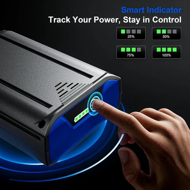 Alt view image 3 of 7 - MADOT 6000mAh Replacement for Kobalt 40V Battery KB-540-06 KB440-06 KB240-06 KB2540C-06 KB640-03 Cordless Power Tool Battery
