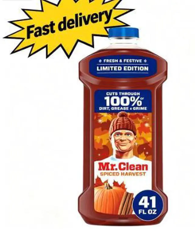Main image of Mr. Clean All Purpose Cleaner, Floor Cleaner, Mop Soap, Cleaning Liquid, Spiced Harvest, Pumpkin, 41 fl oz
