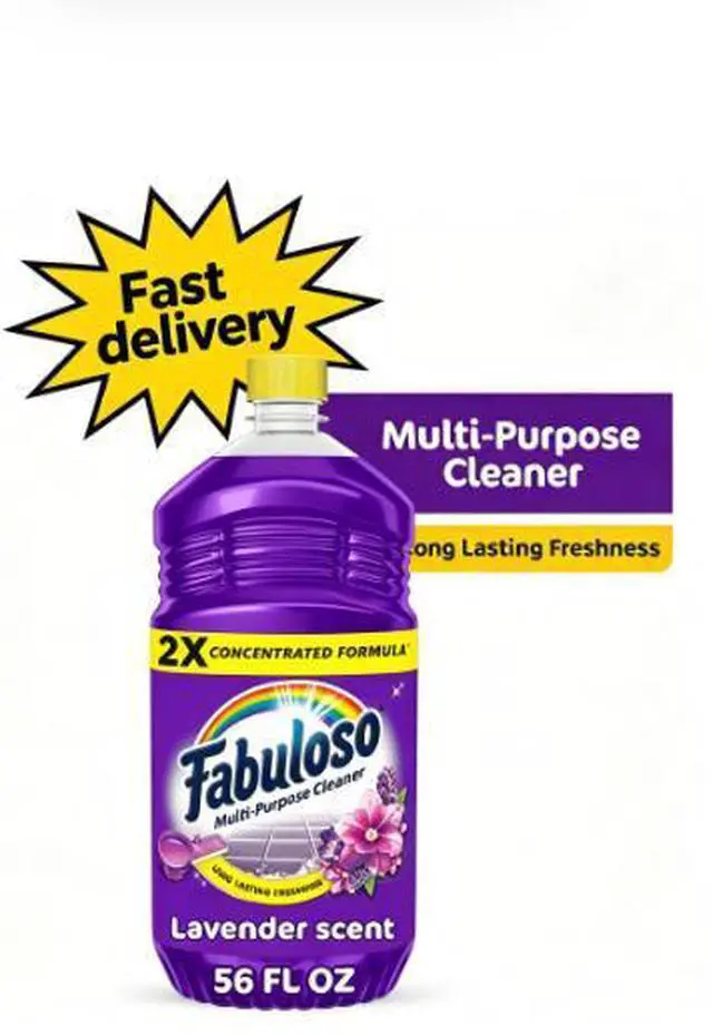 Main image of Fabuloso 2X Multi-Purpose Cleaner, No Rinse Floor Cleaner, Lavender Scent, 56 fl oz