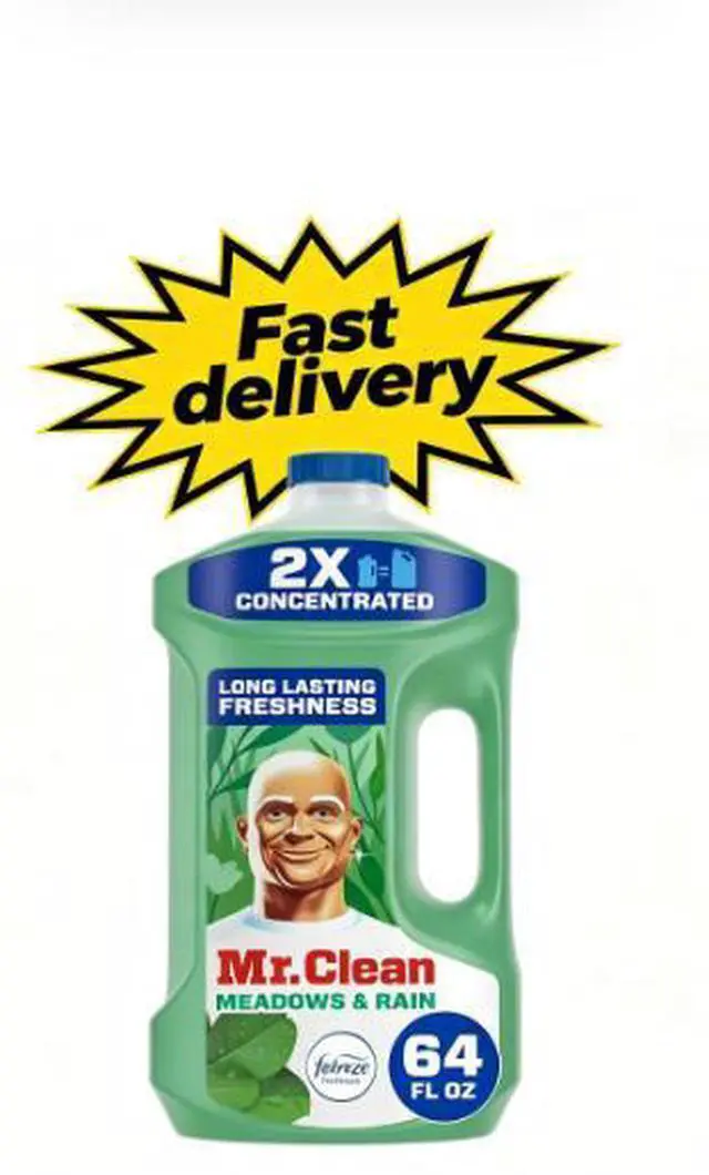 Main image of Mr. Clean All Purpose Cleaner, 2X Concentrated Multi Surface with Febreze Meadows & Rain Scent, 64 fl oz