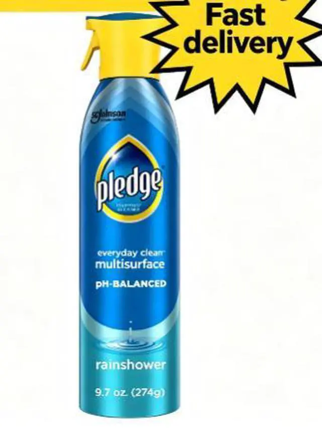 Main image of Pledge pH-Balanced Multisurface Spray, Everyday Cleaner, Rainshower Scent, 9.7oz