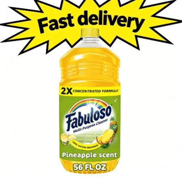 Main image of Fabuloso 2X Multi-Purpose Cleaner, No Rinse Floor Cleaner, Long-Lasting Freshness, Pineapple Scent, 56 fl oz