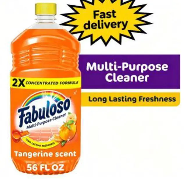 Main image of Fabuloso 2X Multi-Purpose Cleaner, No Rinse Floor Cleaner, Tangerine Scent, 56 fl oz
