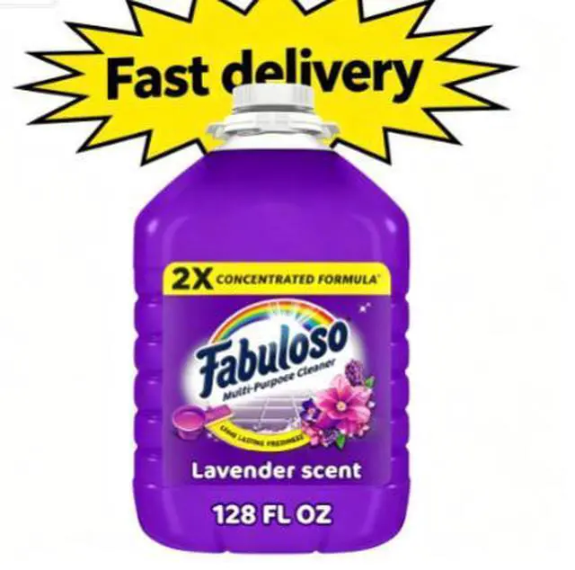 Main image of Fabuloso 2X Multi-Purpose Cleaner, No Rinse Floor Cleaner, Lavender Scent, 128 fl oz