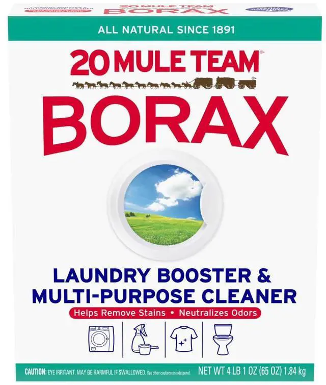 Main image of 20 Mule Team All Natural Borax Laundry Detergent Booster & Multi-Purpose Household Cleaner, 65 Ounce