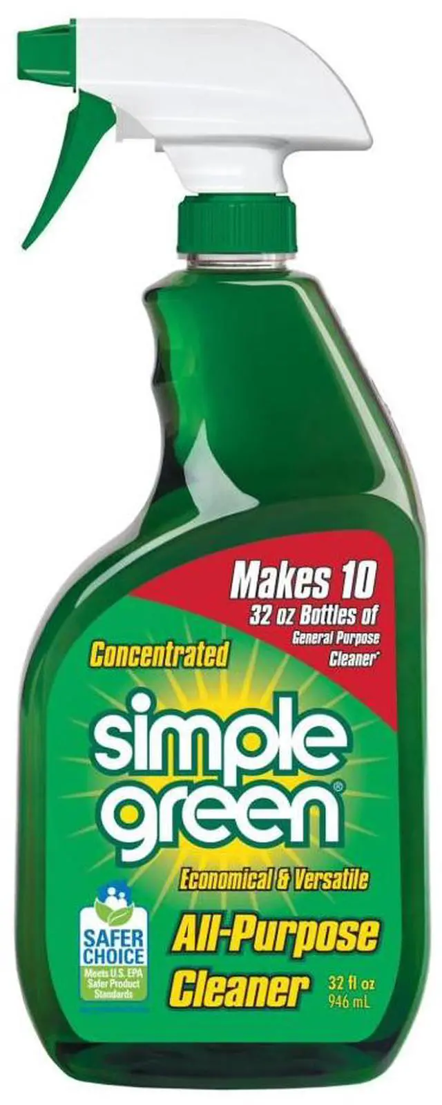 Main image of Simple Green All-Purpose Cleaner Concentrate, Spray Bottle, Original, 32 fl. oz