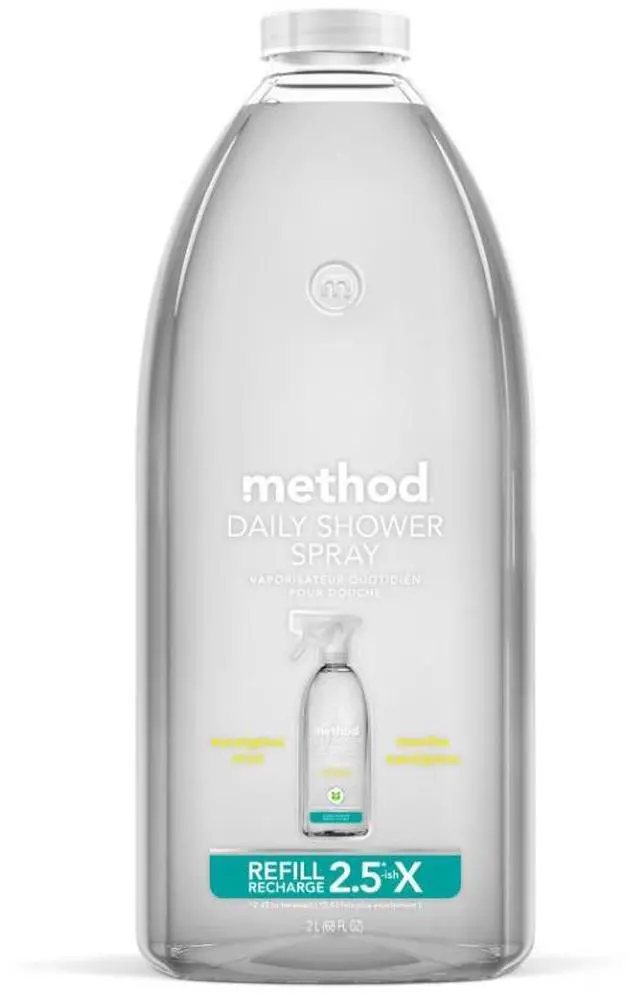 Main image of Method Daily Shower Spray Cleaner Refill, Eucalyptus Mint, 68 fl oz
