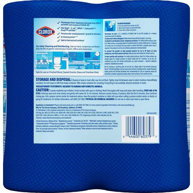 Alt view image 2 of 6 - Clorox Disinfecting Cleaning Wipes Back to School Variety Pack, 75 Count, Pack of 2