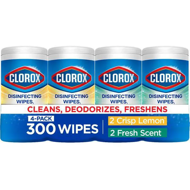 Alt view image 4 of 6 - Clorox Disinfecting Cleaning Wipes Back to School Variety Pack, 75 Count, Pack of 4