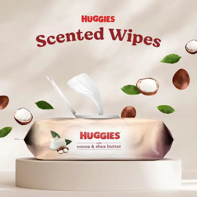 Alt view image 5 of 7 - Huggies Sensitive Skincare Baby Wipes with Cocoa & Shea Butter, 3 Flip-Top Packs, 168 Total Count