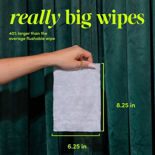 Alt view image 4 of 6 - goodwipes Flushable Butt Wipes, Fragrance-Free, 3 Pack, 150 Total XL Wipes