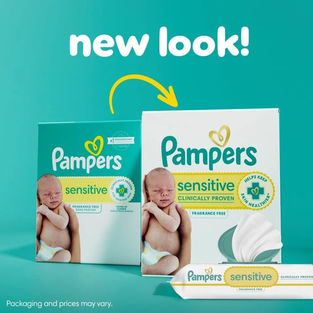 Alt view image 6 of 6 - Pampers Sensitive Baby Wipes Unscented, 4-Pack, 336 Total Count (Select for More Options)