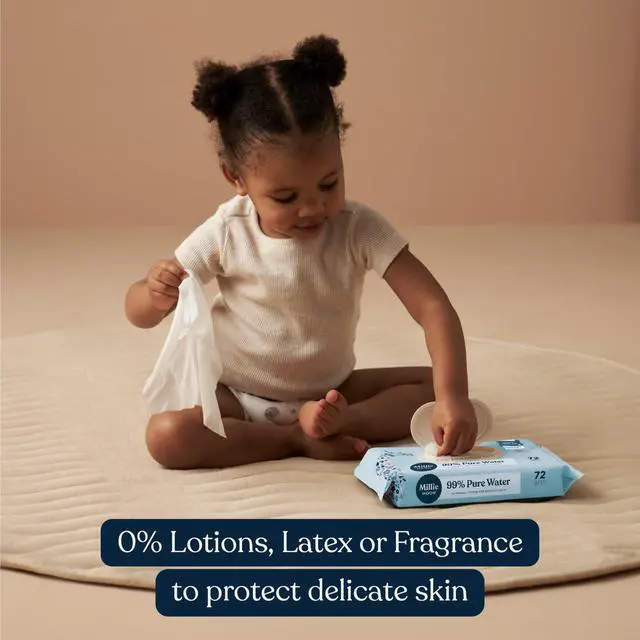 Alt view image 3 of 6 - Millie Moon 99% Pure Water Baby Wipes, 216 Count (Select for More Options)