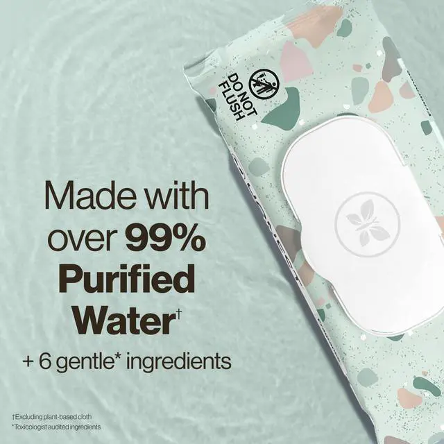 Alt view image 3 of 5 - The Honest Company Plant Based Baby Wipes Fragrance Free 144 Count