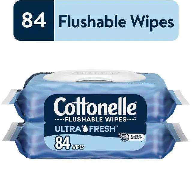 Alt view image 2 of 7 - Cottonelle Ultra Fresh Flushable Wet Wipes, 2 Flip-Top Packs