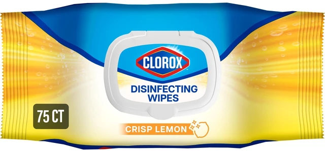 Main image of Clorox Disinfecting Cleaning Wipes Flex Pack, Bleach Free, Crisp Lemon, 75 Count